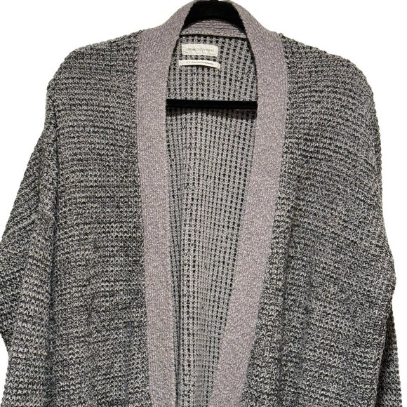 Urban Outfitters Carson Gray Open Chunky Grandpa Cardigan Sweater Womens Small - Picture 4 of 9